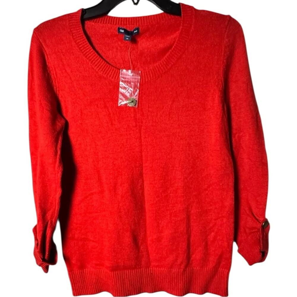 Gap Women's Red Long Sleeve Sweater Sz XS